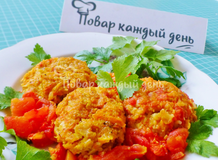 Котлеты в духовке с подливкой