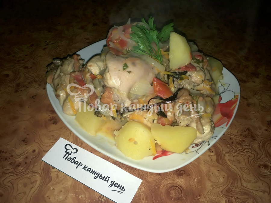 Жаркое из кролика с картошкой