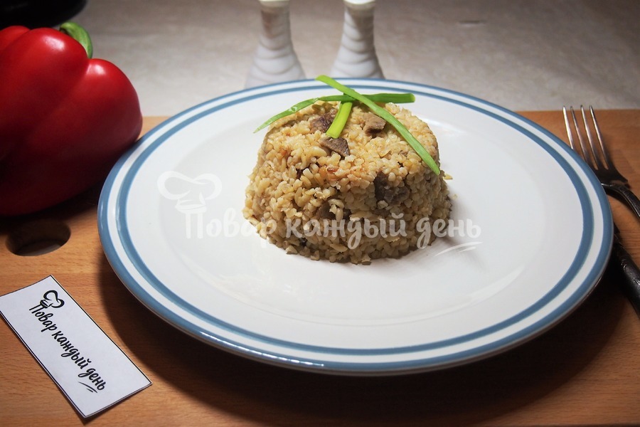 Каша из булгура с мясом