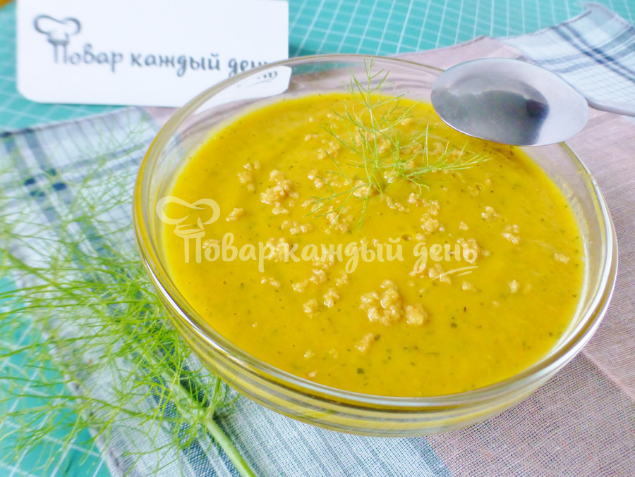 Крем-суп из запеченной тыквы