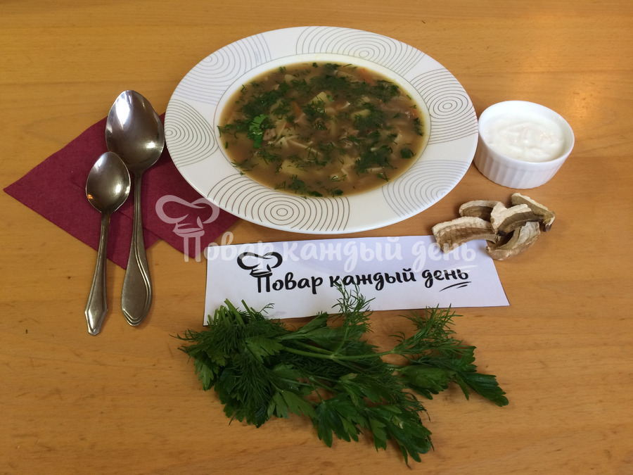 Суп из белых грибов