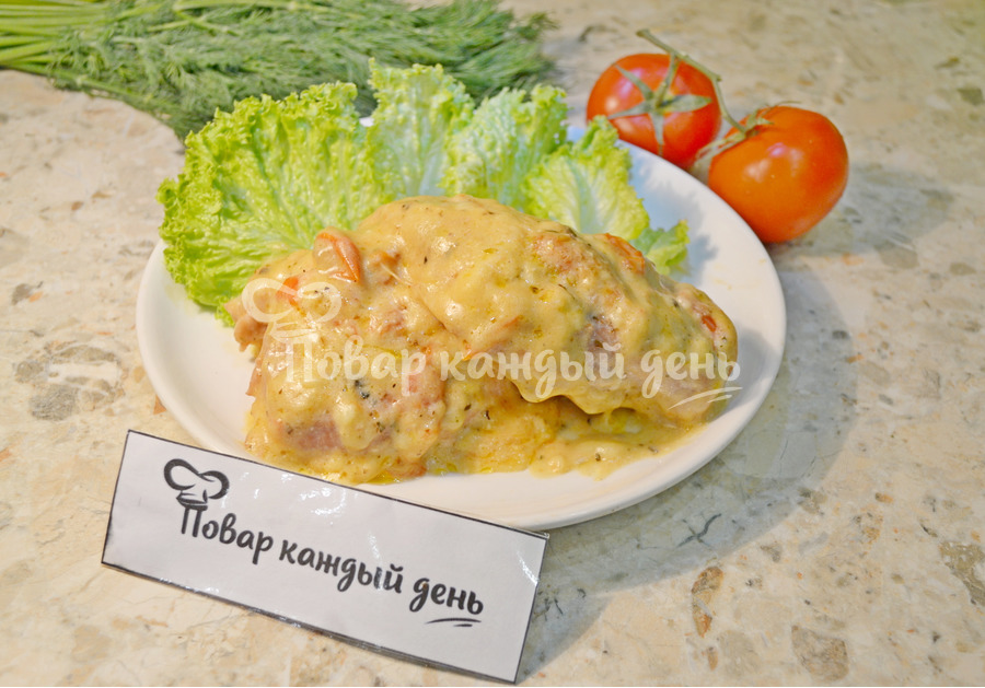 Куриное филе в сливочно-кремовом соусе по-тоскански