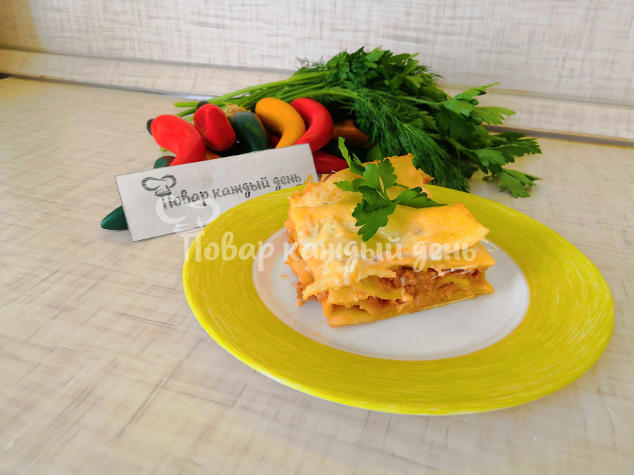Мясная лазанья