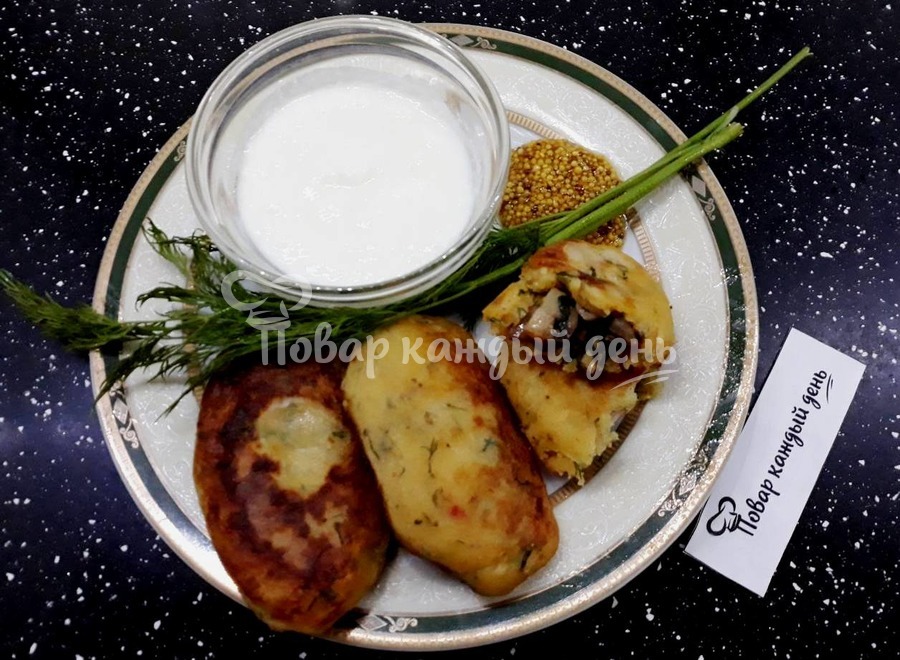 Картофельные зразы с грибами