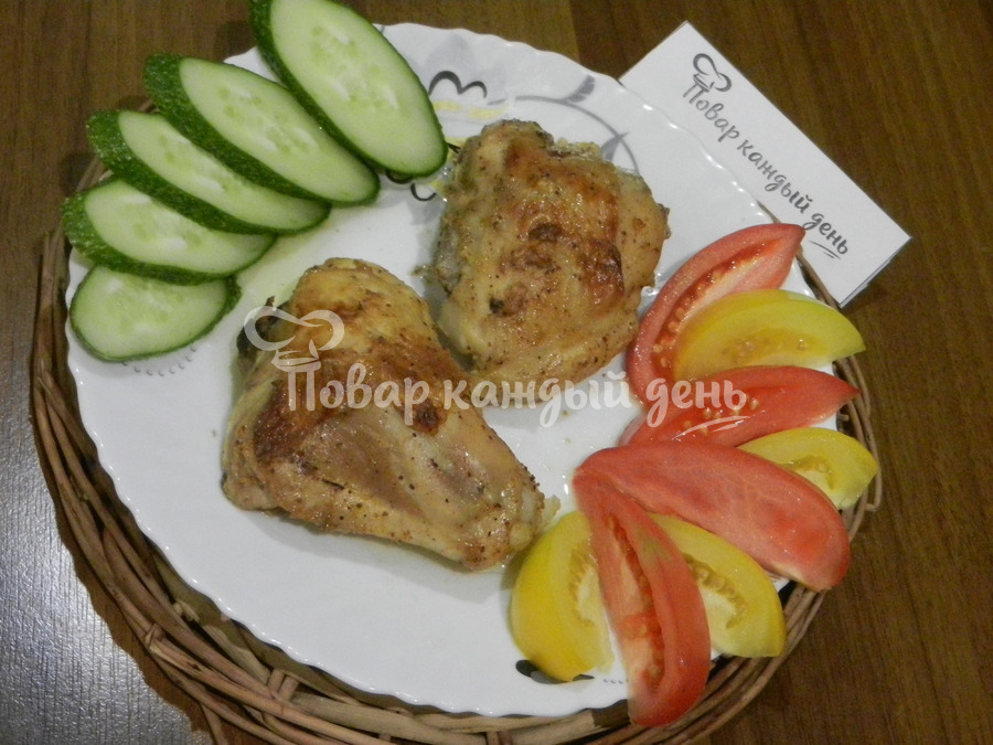 Запеченные куриные бедрышки