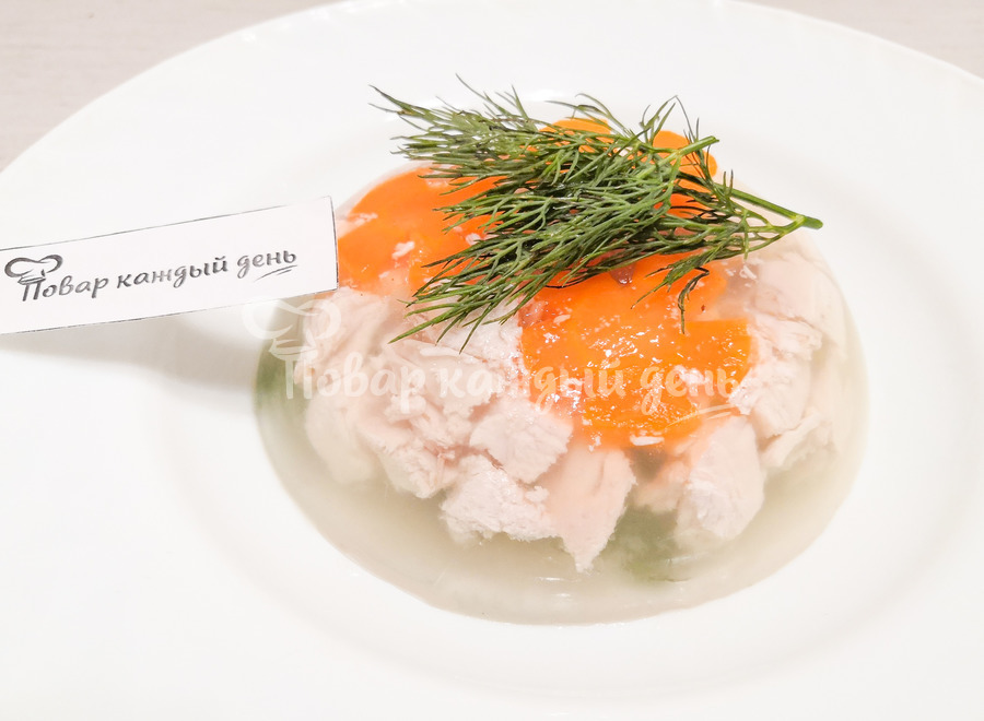 Заливное из курицы с желатином
