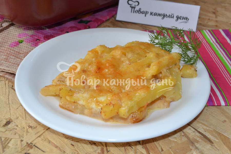 Запеченный картофель с сыром