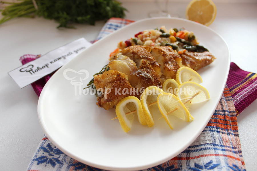 Морской окунь запеченный в духовке