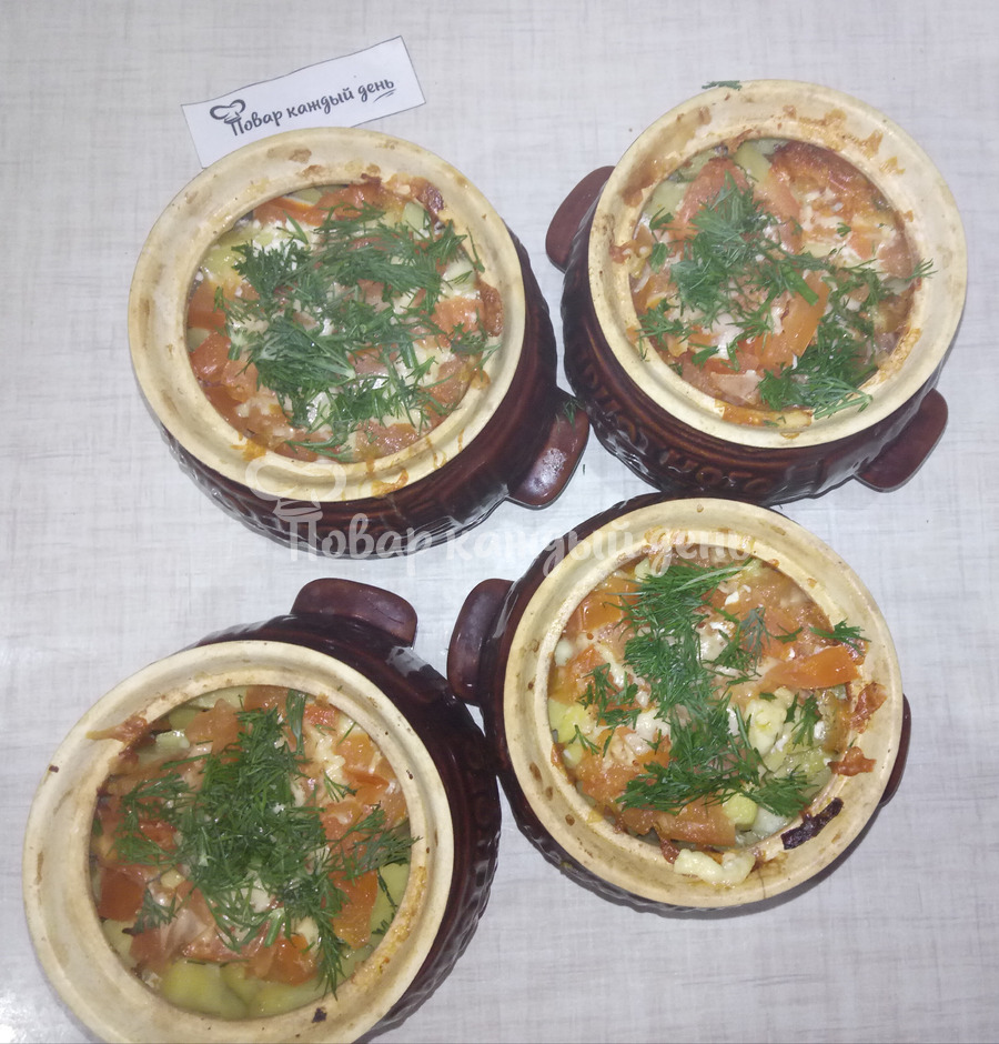 Жаркое в горшочках из картофеля со свининой по-домашнему
