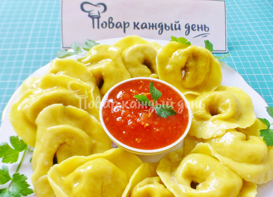 Постные пельмени с начинкой из окары