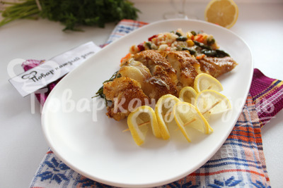 Морской окунь запеченный в духовке