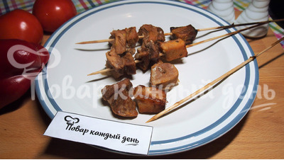 Шашлык в стеклянной банке в духовке